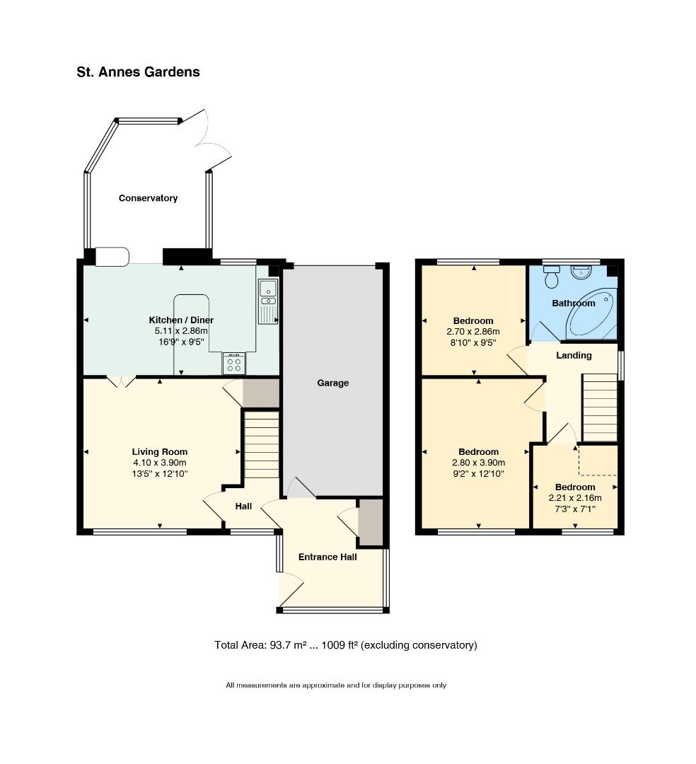 Floorplan for 2, St. Annes Gardens Maesycwmmer